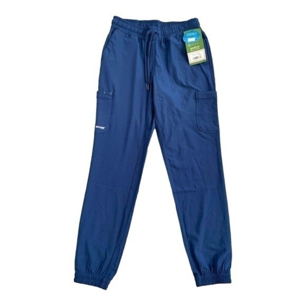 Barco Voyager 6 Pocket CiCLO Jogger Scrub Pants XS Indigo Blue Eco Friendly NWT - Picture 3 of 7
